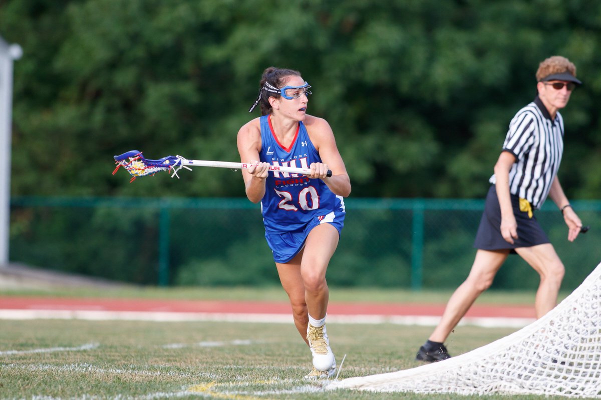 AUProLax's tweet photo. Happy birthday to @NY_Fight attacker @mromeo20! After starring at @HARVARDWLAX, Marisa went to Syracuse and used her 5th year of eligibility to play for @CuseWBB. Off the field Marisa is a Business Analyst at @BNPParibas. #TogetherFightTogetherWin #ForPlayersByPlayers https://t.co/IoAXbJsK8V