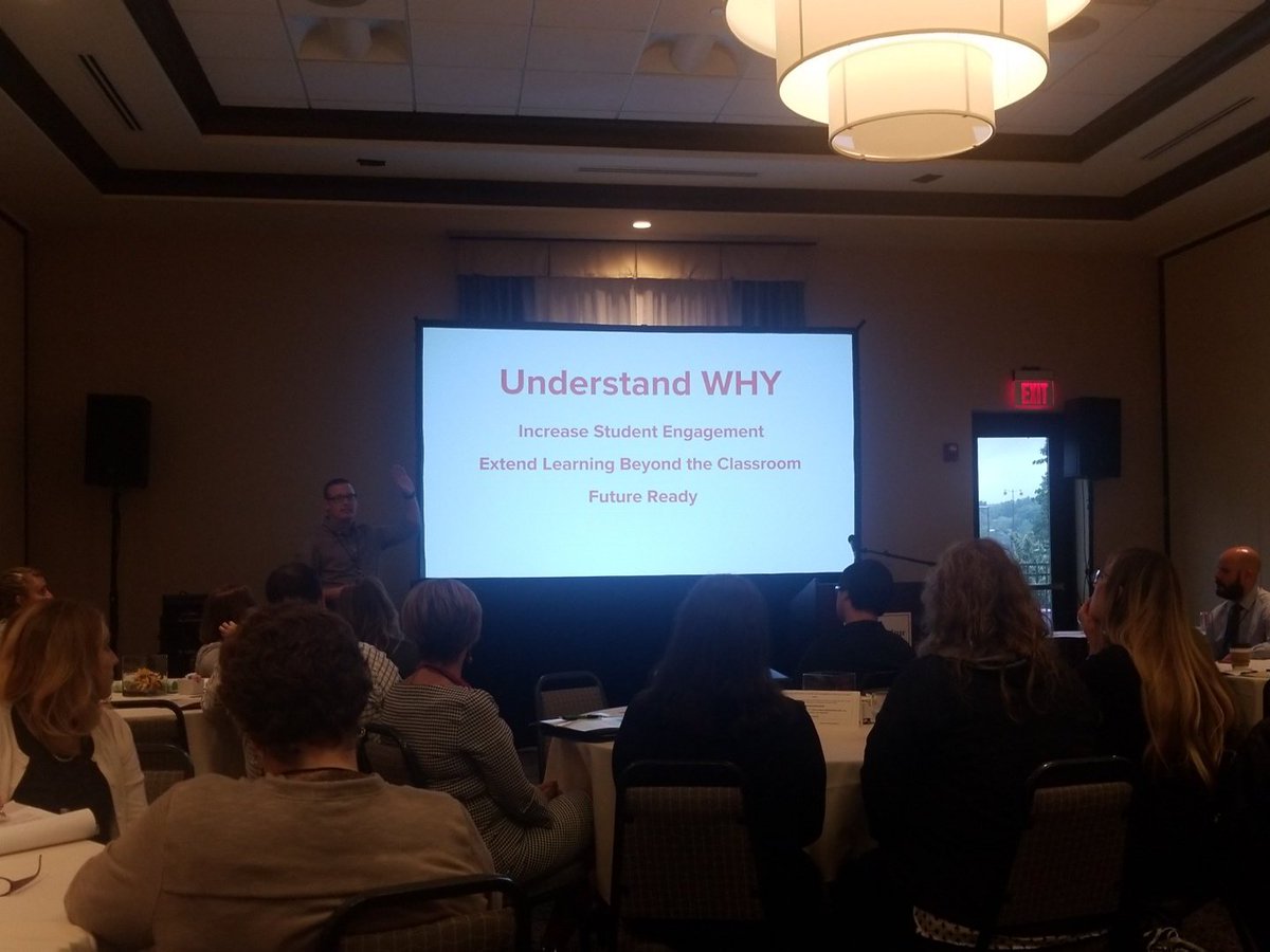 Akron3T's tweet photo. @jeffgargas #GARed18 build trust! Use social media to engage...and prepare...and learn...and and and! https://t.co/B3hUW8K8MI