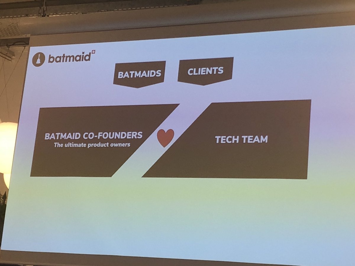 Product Management Festival is in Lausanne today for Product Management at BATMAID (Vanguard Internet SA). Love this slide: ❤️ is Product <a href="/ProdMgmtF/">Product Management Festival</a> <a href="/BatmaidCom/">Batmaid</a>