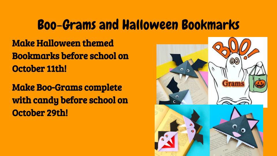 OFHSLibrary's tweet image. Make Halloween bookmarks with us on Oct 12 in The Design Studio before school!  #makerspace #TRW18 #whatwedo #ofpride