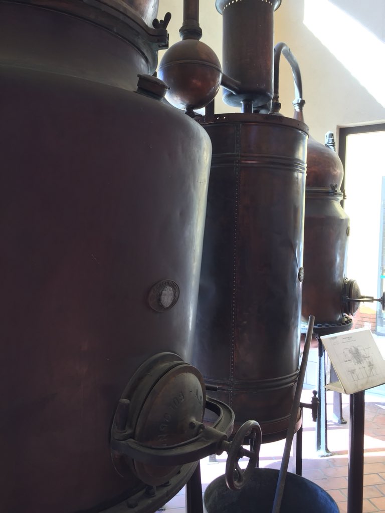 nhallfreelance's tweet photo. Spent pomace and a 300 year old still at Bonollo distillery in Torrita di Siena. The aromatic intensity of the entire compound was astonishing. It’s like the fabric of the air itself was infused with fruity funk. Really neat experience, and incredibly gracious hosts. #HelloGrappa https://t.co/7Joze67Z4H