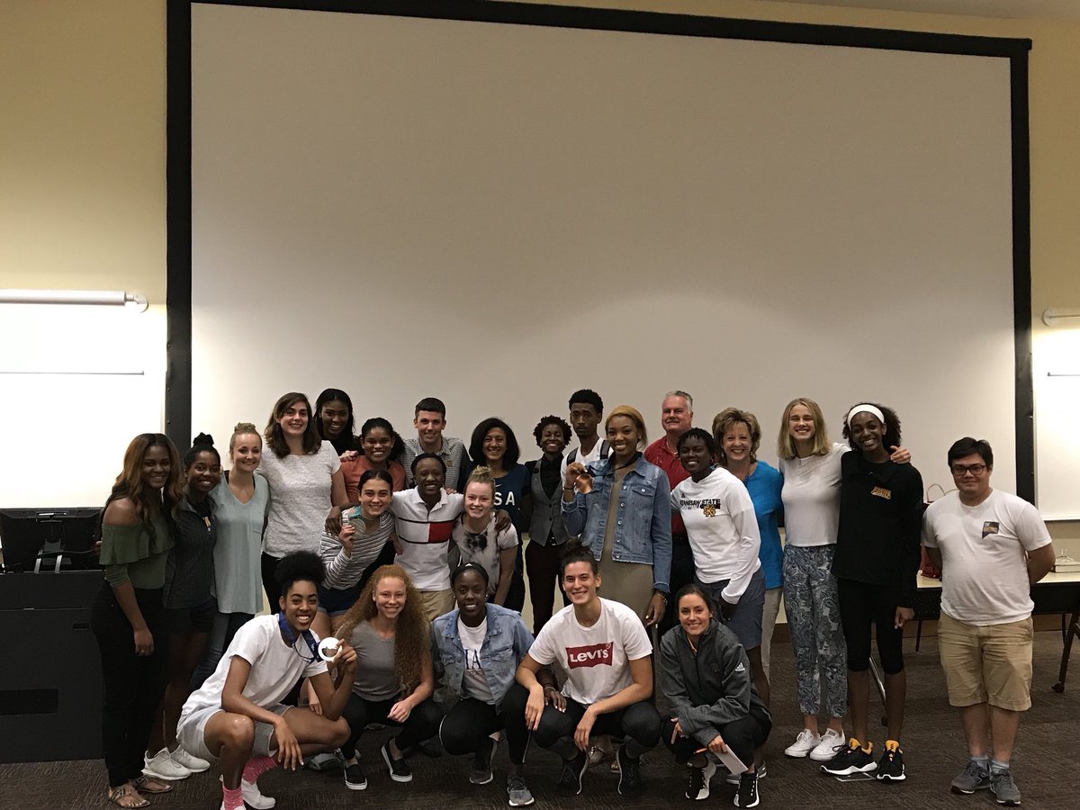 eamslider24's tweet photo. Such an honor yesterday to speak with @KSUOwlsWBB - looking forward to cheering them on all season long! https://t.co/FdaMc5UwYX