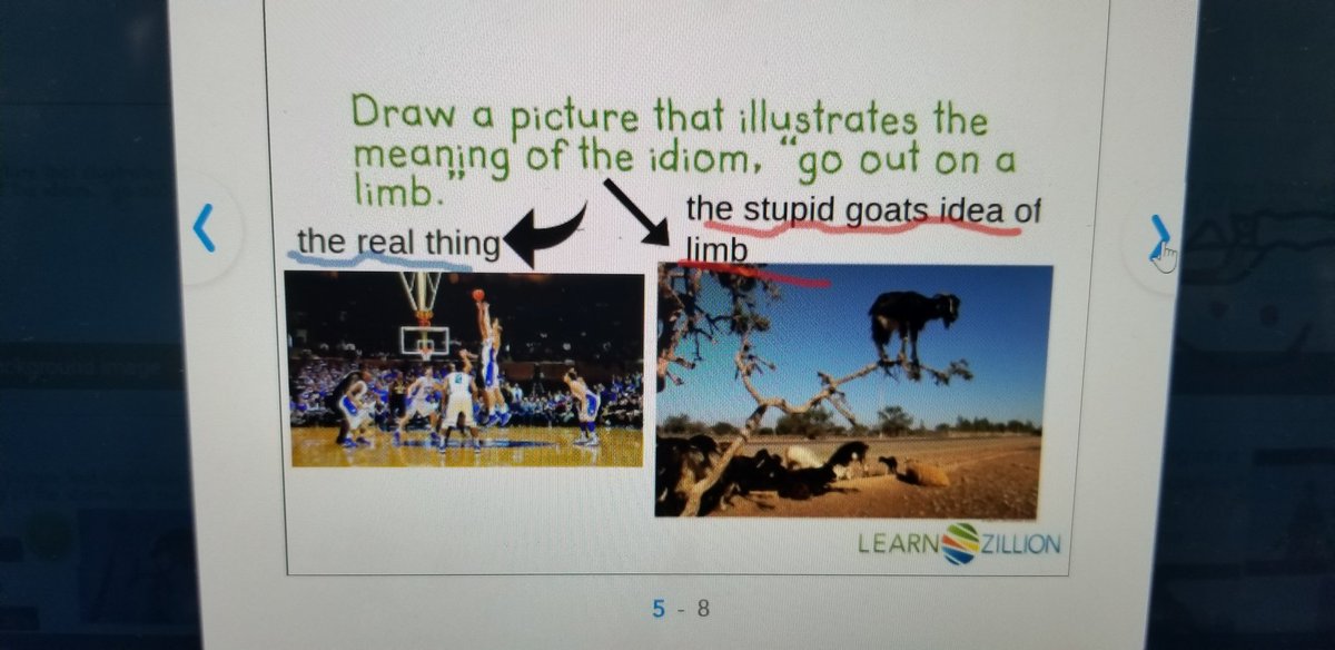HotRodteaching's tweet image. Using Nearpod to demonstrate knowledge of the literal vs figurative meaning of idioms. GT students making me proud
@CockrellHillLMA @desotoisdengage