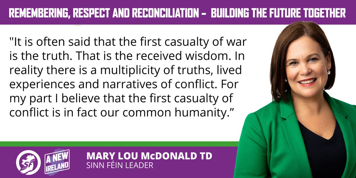 .<a href="/MaryLouMcDonald/">Mary Lou McDonald</a> speaking in Liverpool University tonight on ‘Remembering, Respect and Reconciliation - Building the Future’