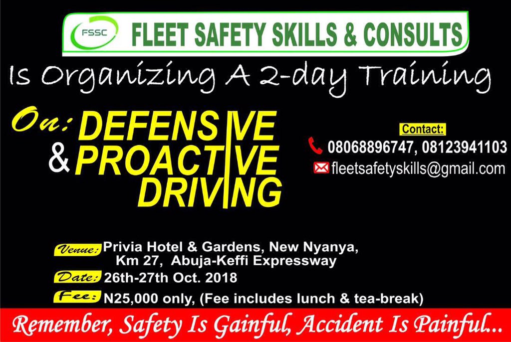 FleetSkills_NG's tweet photo. Educated drivers bring a lot of value to organisations that have a mobile workforce, when drivers are kept up-to-date on safety protocols, and are always attentive to safety driving practices, they avoid the dangers of the road and save their employers time, energy and money! https://t.co/prX4kXfpjr