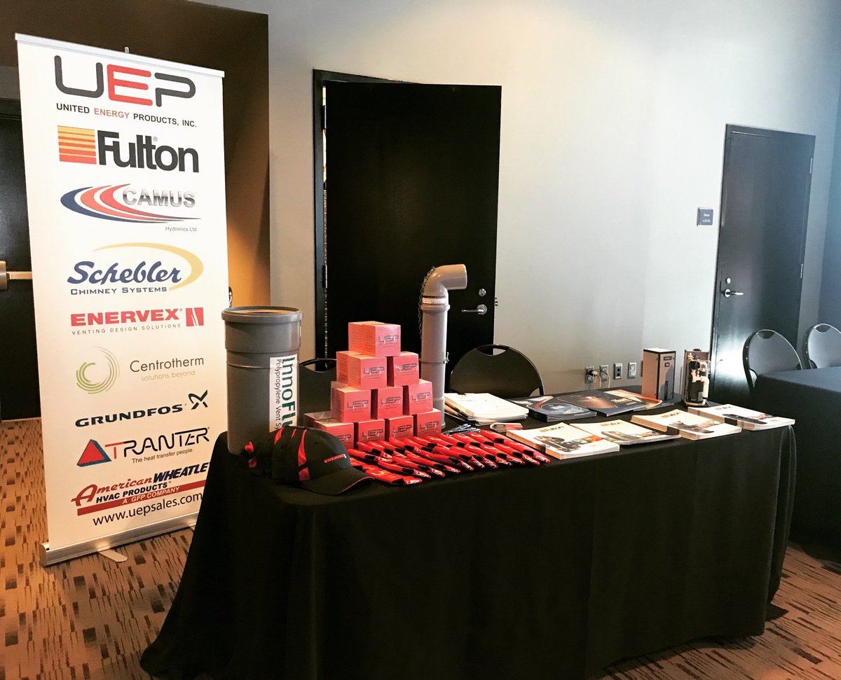 UEPSALES's tweet photo. All set up for ASHRAE Baltimore’s 9th Annual Product Show! 
#ashrae #ashraebaltimore #productshow #uep #unitedenergyproducts #manufacturersrepresentative  #tradeshow https://t.co/HNBmePshMO