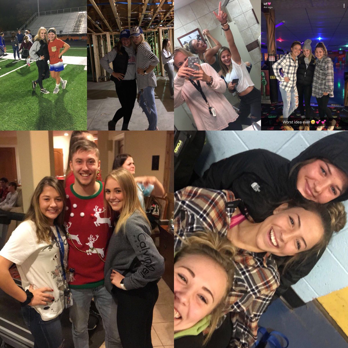 AbbeyLinner's tweet photo. Happy birthday @devyn_ruff(🗑) hope 18 treats u well, don’t use all ur money today 😏 let’s go to skate world or something to celebrate 😉 thank u for being such a great friend 💗😻can’t wait for more memories w/ u in bozo next year💜🙈💛🤩 😇 https://t.co/ENZv3s3HcK