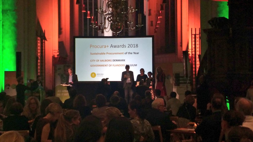 ashlmcl's tweet image. Well done to #circularPP city @AalborgKommune for being finalist in the competition for Sustainable Procurement of the Year!!! #Procuraplus awards at #Ecoprocura