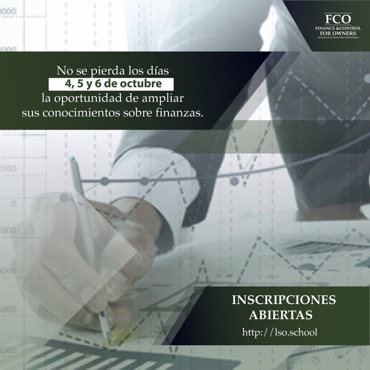lsoschool's tweet photo. "Aprender a manejar las #Finanzas de su empresa le permitirá comprender mejor
su responsabilidad y generar valor en sus
organizaciones. Para más información ingrese a https://t.co/pdBeJt7nKB " https://t.co/5kTCuXrUN5