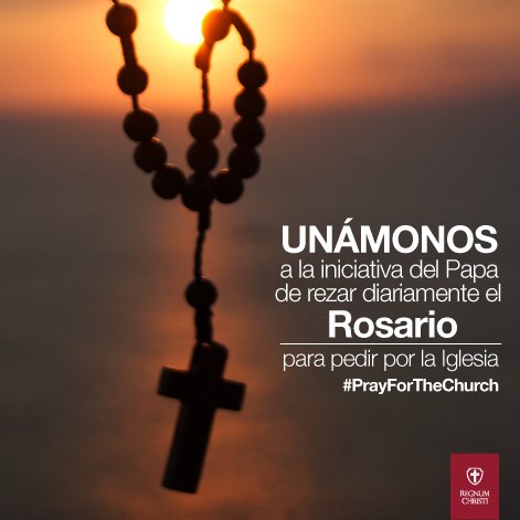 LegiondeCristo's tweet photo. Recemos el #Rosario, de manera especial este mes de #octubre, siguiendo la invitación del #PapaFrancisco pidiendo por la #Iglesia. https://t.co/nTXCGfRpHi