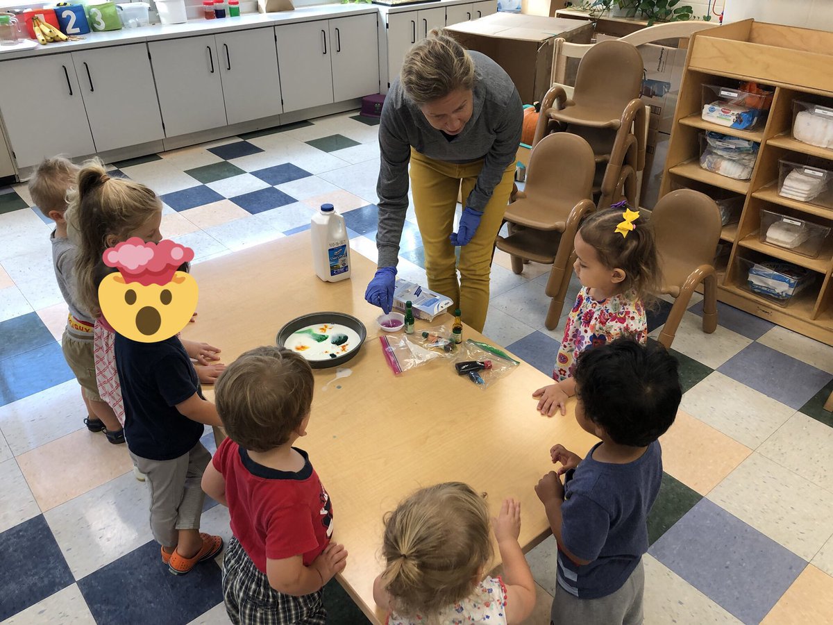 ccdsmrsbrown's tweet photo. “Le lait magique” What you can do with a little milk, food coloring and dish soap! @ccdsmrsbeaudoin #ccdslearning #crossclassroomcollaboration https://t.co/6p9SQ04T34