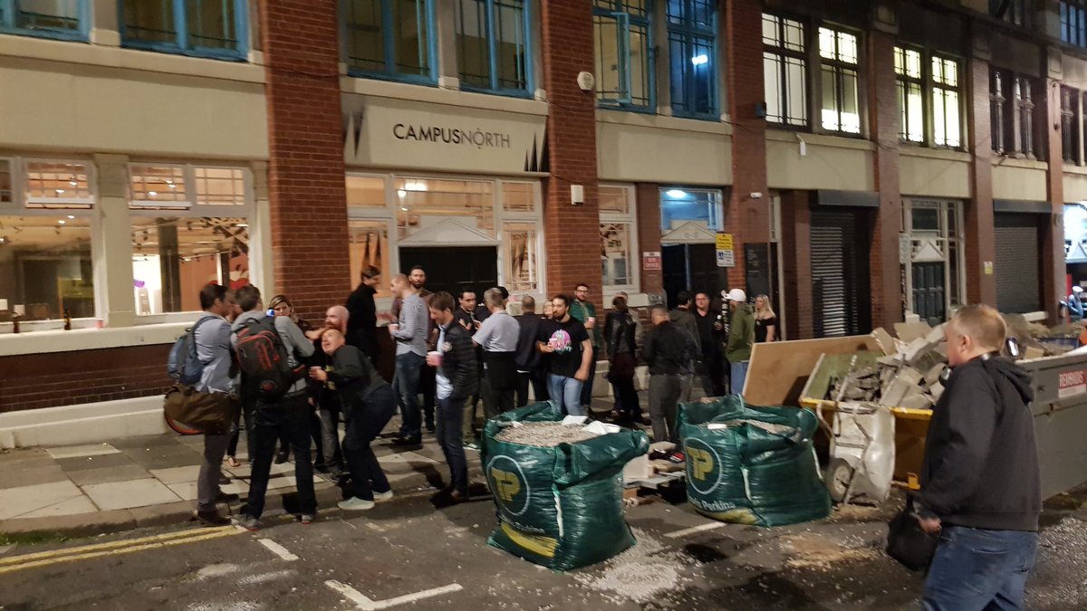 It just wouldn't be @campusnorthuk without construction work constantly in the background 👷🚧❤️