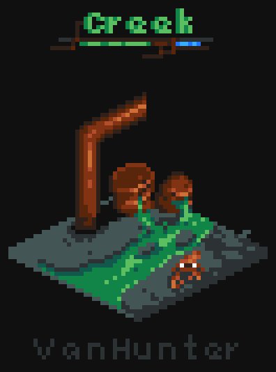 VanHunterBlog's tweet image. Day4 Backwash 
#Octobit for @brunopixels #Creek