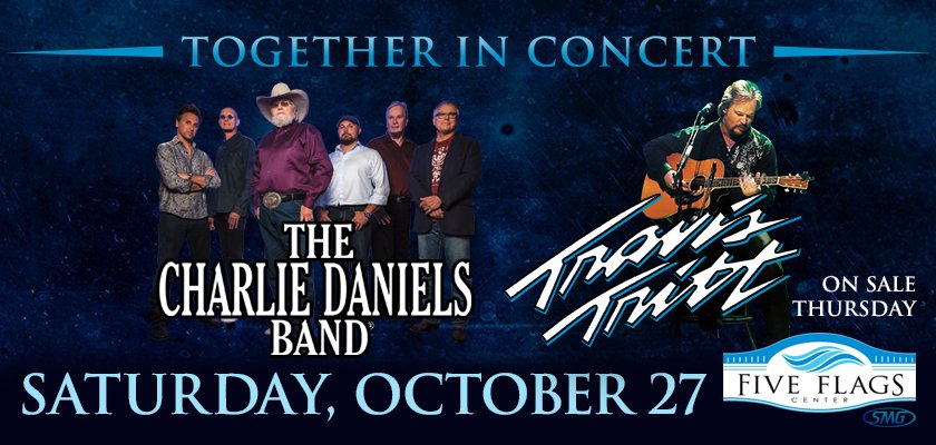 FiveFlagsCenter's tweet photo. Looking for something to do in October? @Travistritt and @CharlieDaniels Band are coming to the #FiveFlagsCenter in #Dubuque 10/27!
https://t.co/I3Jxi6bGSR https://t.co/ISuk3L9XbL