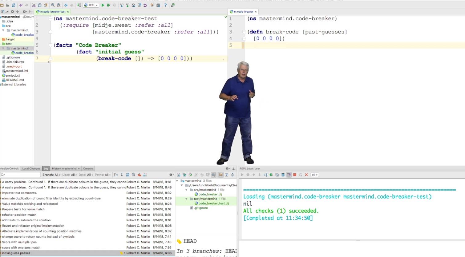 Clean Coders Check Out The New Episode By Uncle Bob Clean Code Functional Master Mind T Co 7z7bbvkzxg In This Episode Bob Will Walk You Through The Code For This Program