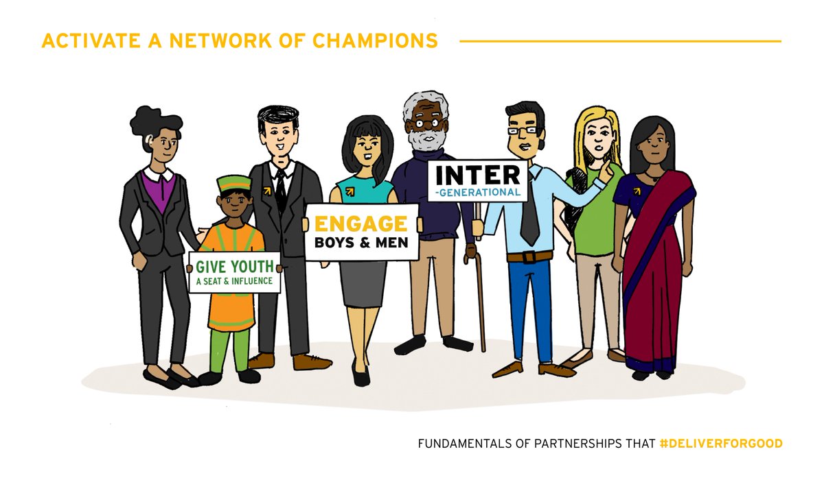 WomenDeliver's tweet photo. What are the five key elements of meaningful #partnerships?
Build the evidence base 📚
Change the narrative ✏️
Activate a network of champions 💪
Engage across sectors 🤝
Connect global to local 🌏🏘️

Together we can #DeliverforGood! More at https://t.co/UuepnjTl53 https://t.co/RnNs42Yjio