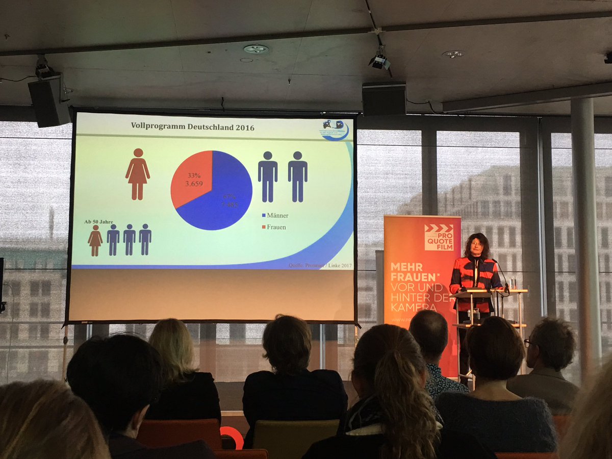 femmetastic_ig's tweet photo. Interesting Conference about #gender in #film  @PQFilm today in Berlin. Big disparities and more action needed by  #decisionmakers @BMFSFJ https://t.co/6Kje6e5Dao