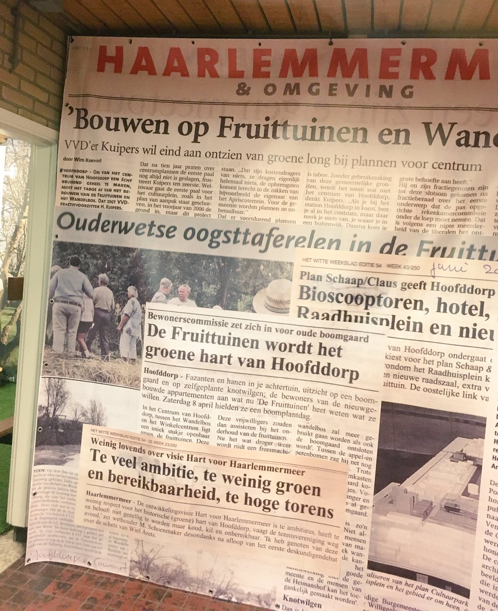 HAPHmeer's tweet photo. Het #openproces @HdorpCentraal is afgerond. Deze oude krantenkoppen laten zien wat uw stem op HAP waard was afgelopen jaren.
De HAP #belofte ‘behoud van het Wandelbos, de Fruittuinen en de sportvoorzieningen�� is gerealiseerd. Door úw inzet en die van ons.
#afspraakisafspraak https://t.co/7h0TJFsDz0