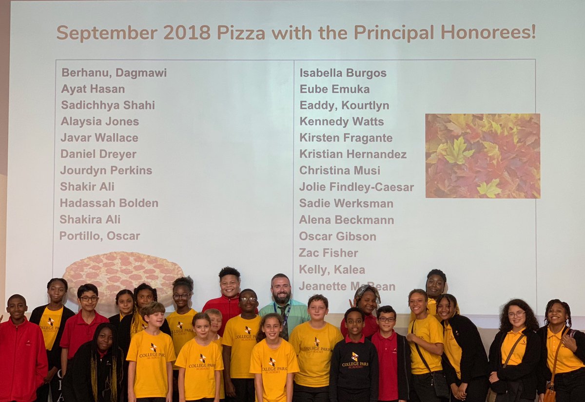 CPAMiddleSchool's tweet photo. Our AWESOME scholars who earned September Pizza with the Principal for awesome attendance, soaring academics, and positive behavior! ⁦@CPACommunity⁩ ⁦@CPAAthleticsMD⁩ @CPA_HighSchool #cluster12 https://t.co/QVybc5C0ip