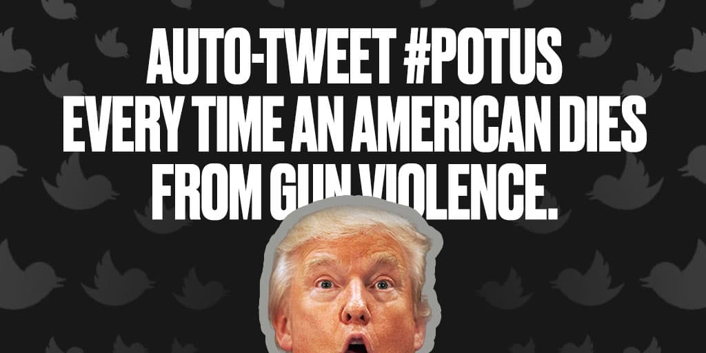 50MoreMass's tweet photo. Over 33,000 Americans die each year from gun violence. I just joined https://t.co/FYsUMRuWyE to help create change. Join me to make our voices heard. #BackfireTrump https://t.co/FzKbarTzC8