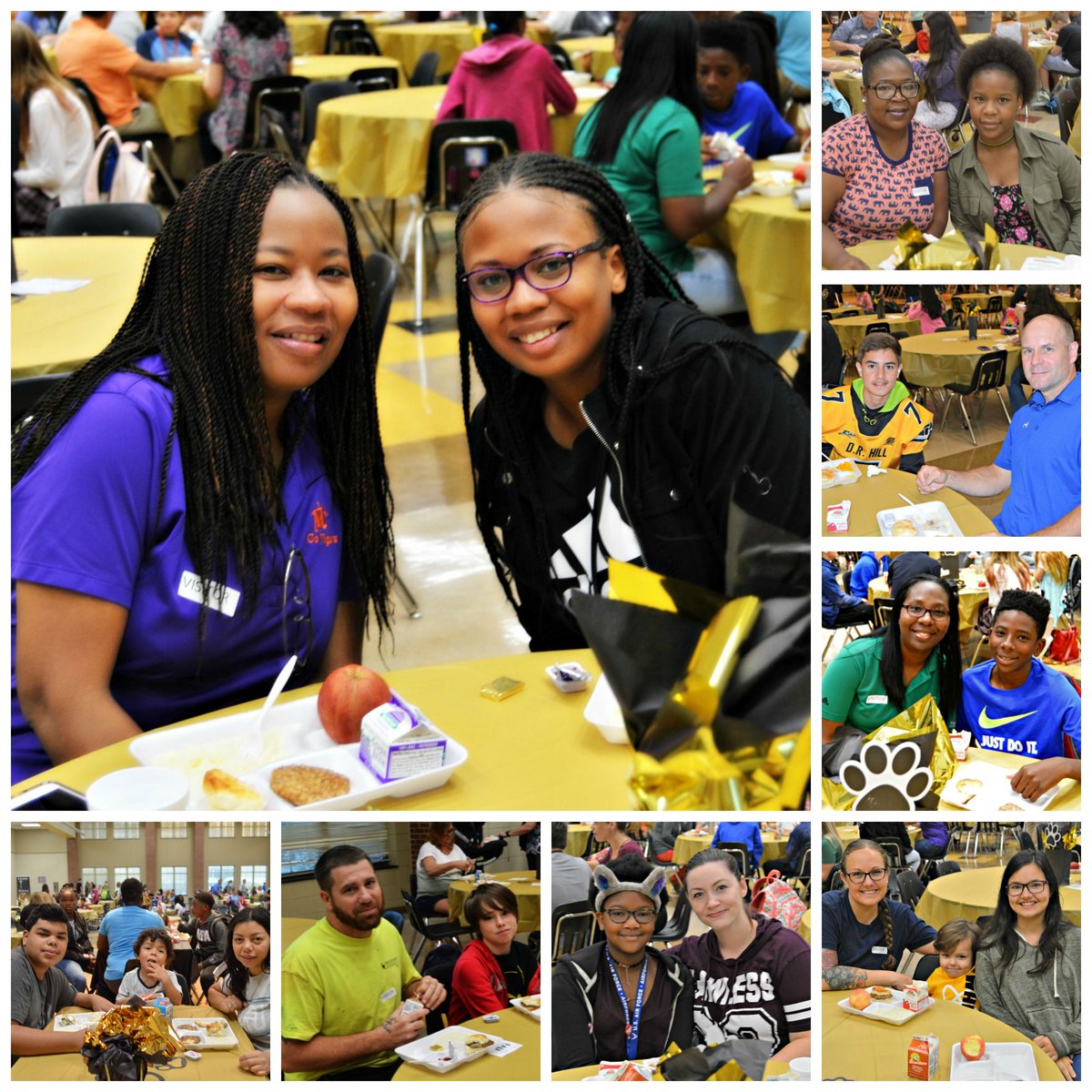 DRHillMiddle's tweet photo. We had over 300 people attend our Parent Breakfast this morning. It was so fun getting to meet each one of you. Thank you for taking the time to visit with your student and support our school! #TheHill #ParentBreakfast #OurParentsRock https://t.co/mlstkY4FlP