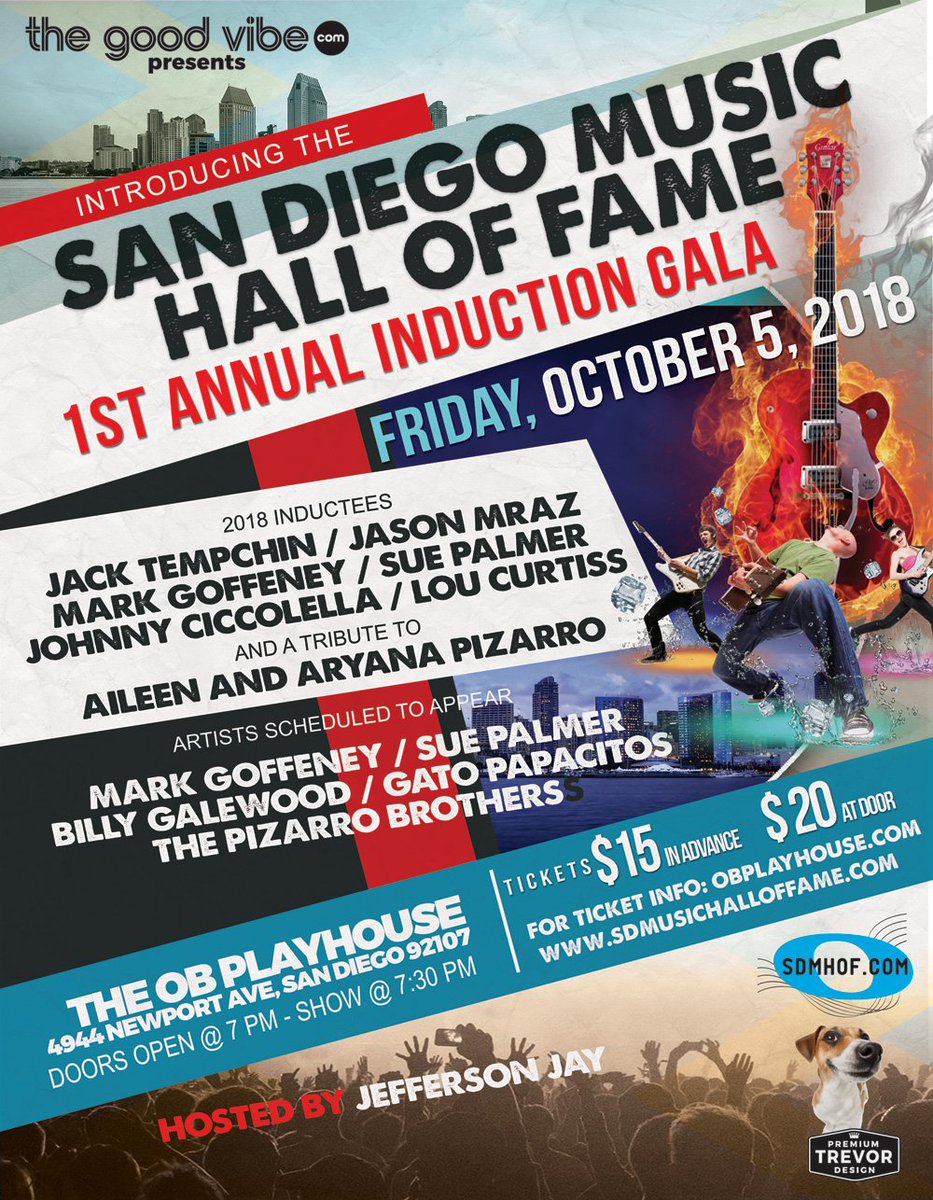 SDMHOF's tweet image. Here is a great article by @georgevarga:
sandiegouniontribune.com/entertainment/… 
#SanDiegoMusicHallOfFame #sdmhof #OB #1502