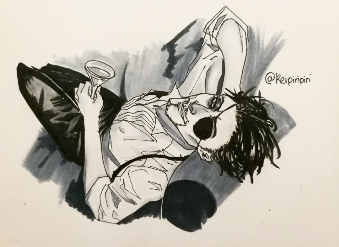 Day 4! Bartender Majima is simple but a favourite 
#MajimaEverywhereInktober