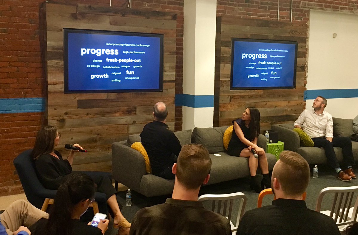 HeroDigitalHQ's tweet image. We asked the audience what Innovation means to them. 

One said, “Innovation freaks people out. And it should.” Surprise is powerful. 

#designphilly #designpurpose