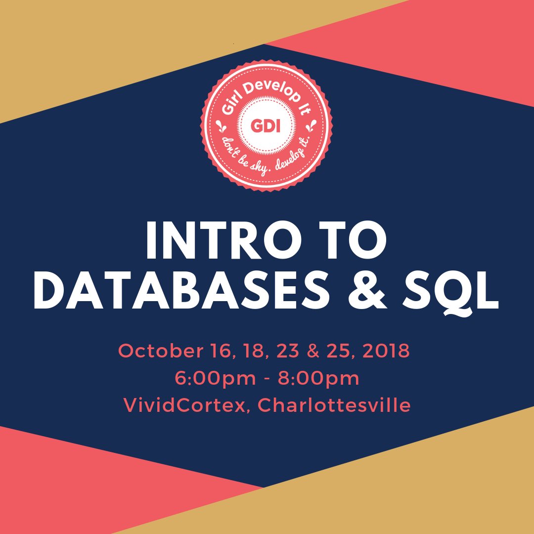 GDICentralVA's tweet photo. @ebollwer   started learning about and using databases as a graduate student to manage archaeological data. Now, she wants to show you how to harness their power in this introductory, beginner-friendly class https://t.co/HfNkAreyNt https://t.co/S9L22VDdWp
