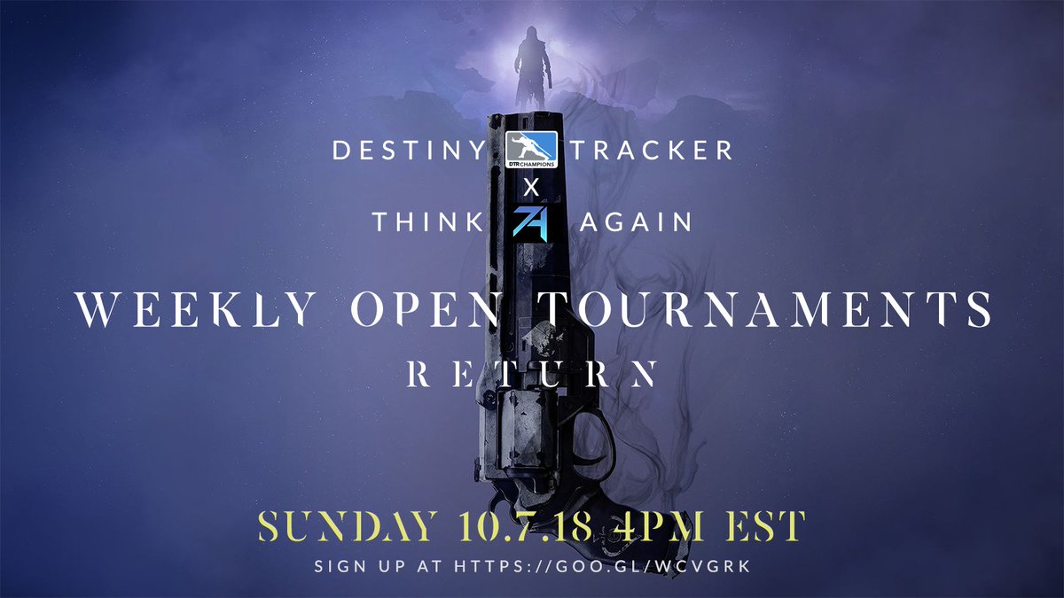 DTRChampions's tweet photo. WOTs RETURN! Sign up at https://t.co/rdwwvawA7C Help us test the latest ruleset and have some competitive fun while you're at it.  3v3 - PC - All teams must have at least one NA player.  @thinkagainTA clan will be hosting the events and modding.  Many thanks! https://t.co/p6hy4n7mMD