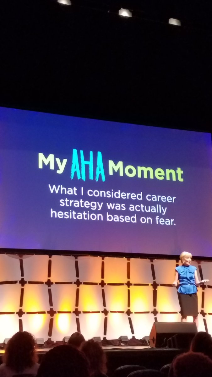 x_meyer's tweet photo. NY Times Bestseller @katewhite shares her #Ahatalks moment when she realized opportunities she missed due to hesitations, became her coworkers options. Take action, "No one ever said you had to be completely ready." Words to live by. #growthmindset @parkwayspark https://t.co/f54rWX5Dt3