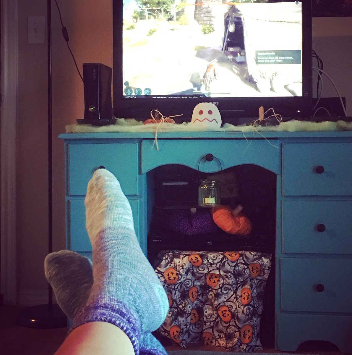 The1YearLife's tweet photo. No, of course I’m not just simulating Fall by turning down the AC in my apartment. I would never. 🎃 https://t.co/ejYZal08QU