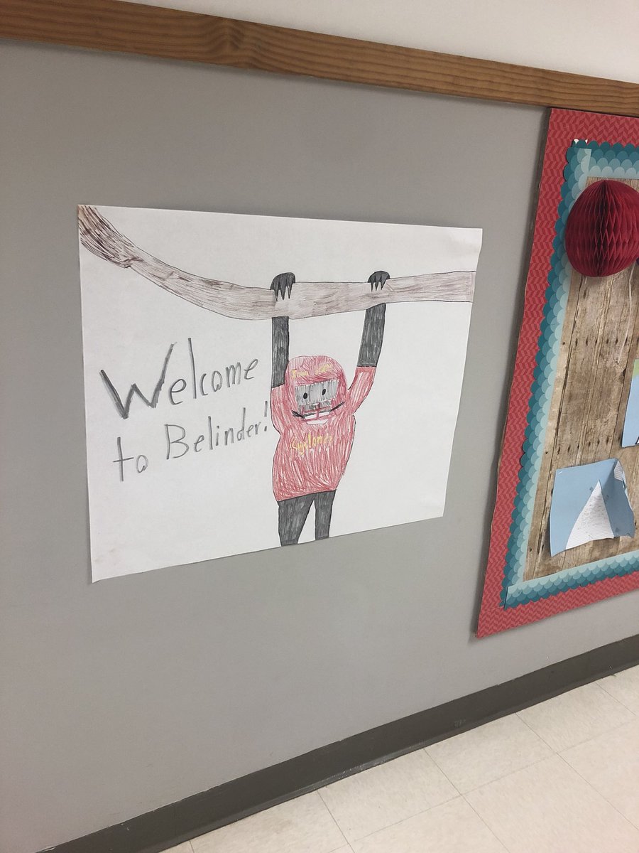 RICAMUDD's tweet photo. @sloth_sammy, Belinder is ready for you tomorrow!! #excited @wendyoteaches @belinder_prin https://t.co/7AadWRBc9f