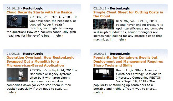 restonlogic's tweet image. Old-School Press Releases 
openpr.com/news/archive/2…

#Web #Security #Cloud #Amazon #AWS #Azure #AI #Microsoft #Google #Internet #Data #CIO #CTO #CISSP #DevOps #IaC #Containers #BIgData #Agile #Kubernetes #Terraform #Docker