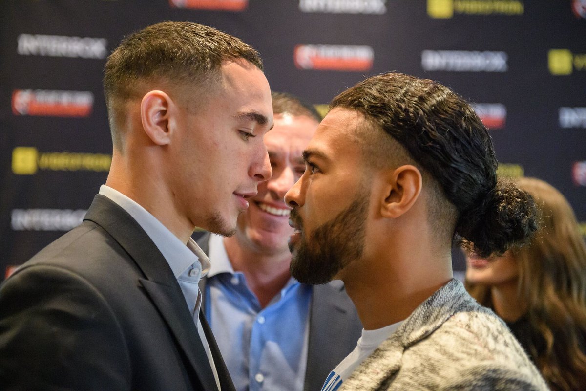 BoxRec_Canada's tweet photo. A few pictures (courtesy of @EOTMVD/@Vincent_Ethier) of today's #KeanCarmen #ButlerBalmir final press conference @SimonKean11 @BangBangButler https://t.co/Vc7bR8tdRt