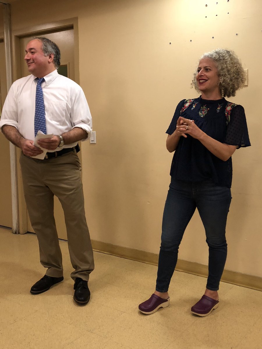 GrandStreetDems's tweet photo. District Leaders @claskow &amp; @LeeBermanER provide updates on community events &amp; electing leaders for year 2 of our club! #GSDFallMtg https://t.co/2NabR03UH4