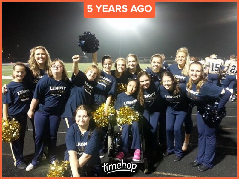LHS210Goostree's tweet photo. Loving this pic of Sparkles first performance and remembering these awesome young ladies!! Special shout out to @missoconnor2nd who was our founder and first captain. Couldn’t be be prouder of you then or now! #GoLemont #thesparkleeffect https://t.co/QAWMiUKAJc