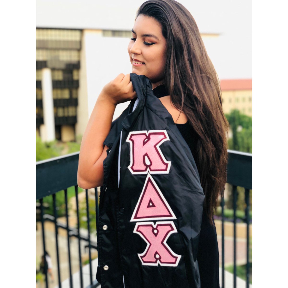 TxStateKDChi's tweet photo. Here’s what Omicron means to our sister Stephanie Gallegos, Alpha Lambda Fall ‘16 🐧💕✨🎉 #chapterversary #omicronturns20 https://t.co/FB3q8wu1cN