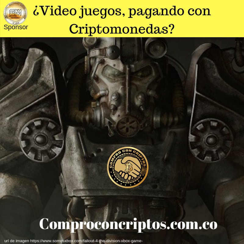 comproconcripto's tweet photo. ¿De verdad, comprar Video Juegos pagando con Criptomonedas?
Si, es verdad en ComproConCriptos encuentras ofertas de usuarios y puedes pagarles en Criptomonedas
https://t.co/9dq2jJivTt
#dash #criptomonedas  #bitcoincolombia
#comproconcriptos #Cryptocurrencies #bitcoincash #bitcoin https://t.co/GqqLhDJQL2