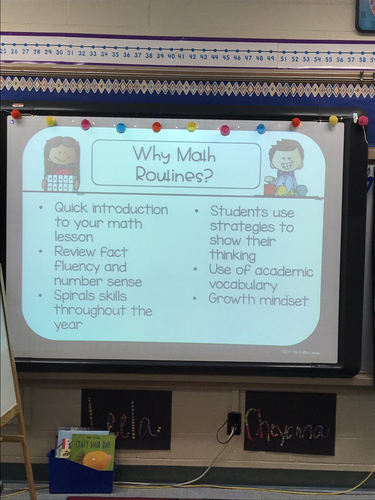 dcruz1330's tweet image. #MathRoutines mini-session presented by some of our Rock Star mathematics teachers to help promote and vertically align our instruction at #FisherEs #PISDMathChat