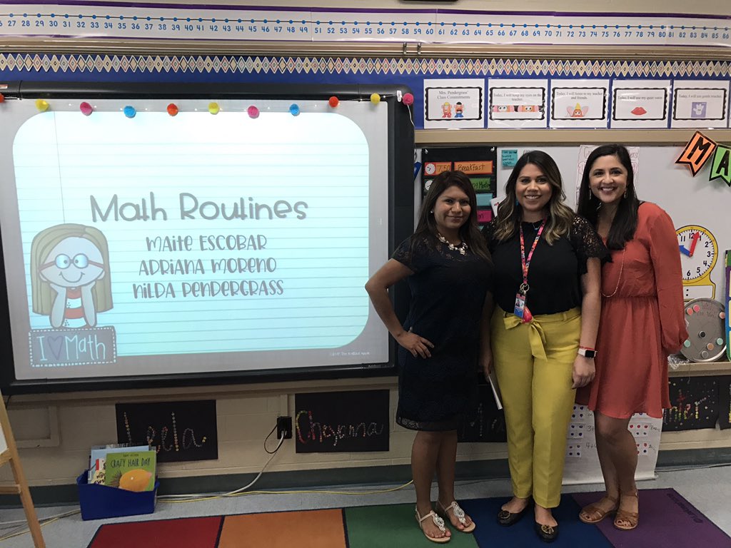 dcruz1330's tweet image. #MathRoutines mini-session presented by some of our Rock Star mathematics teachers to help promote and vertically align our instruction at #FisherEs #PISDMathChat