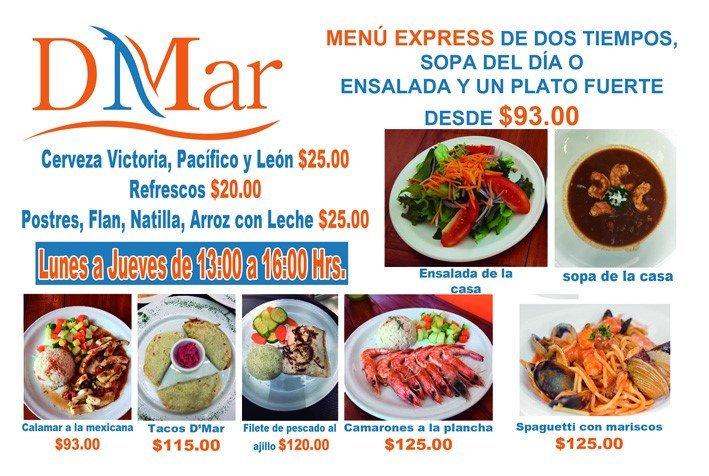 plazacuicuilco's tweet image. Ven a probar el delicioso menú en #DMar de #PlazaCuicuilco!