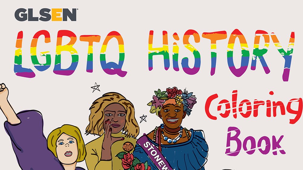 This #LGBTQHistoryMonth, use our #LGBTQhistory coloring book to teach and learn about notable #LGBTQ people and moments 🌈📚➡️ glsen.org/coloringbook ow.ly/d/7YFA