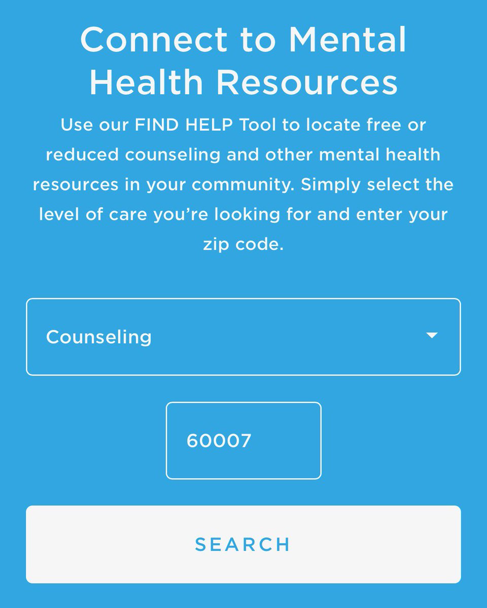 TWLOHA's tweet photo. No matter what you’re facing, you deserve to be connected to the help you need. Our new FIND HELP tool uses your U.S. zip code to locate free &amp; reduced cost mental health resources in your community. 

Select the level of care you’re looking for &amp; enter your zip code. https://t.co/Nn7DLUAkIT