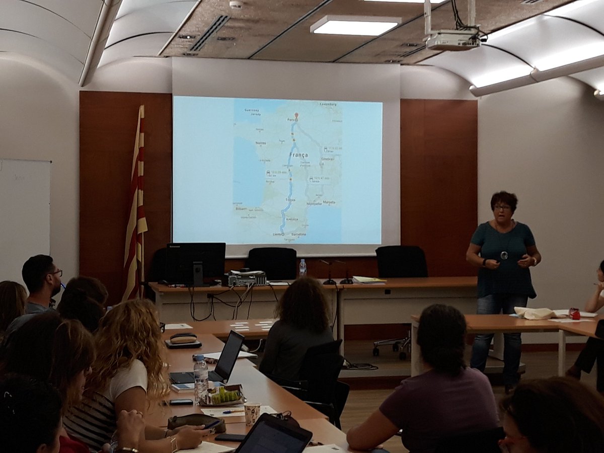 Sheilajorge2018's tweet photo. Writing a syllabus is like planning your holiday. You start from your destination and then you think on where you are. Montse Irun
#TTMethodology18 https://t.co/0MwNNDa3t2