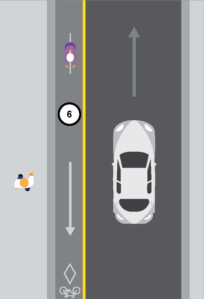 cityofwinnipeg's tweet photo. Contra-flow bike lanes are a safe and efficient way for cyclists to navigate traffic. For more information on how they work, see: https://t.co/wTI43by4w5 https://t.co/dC6m0v0VNa