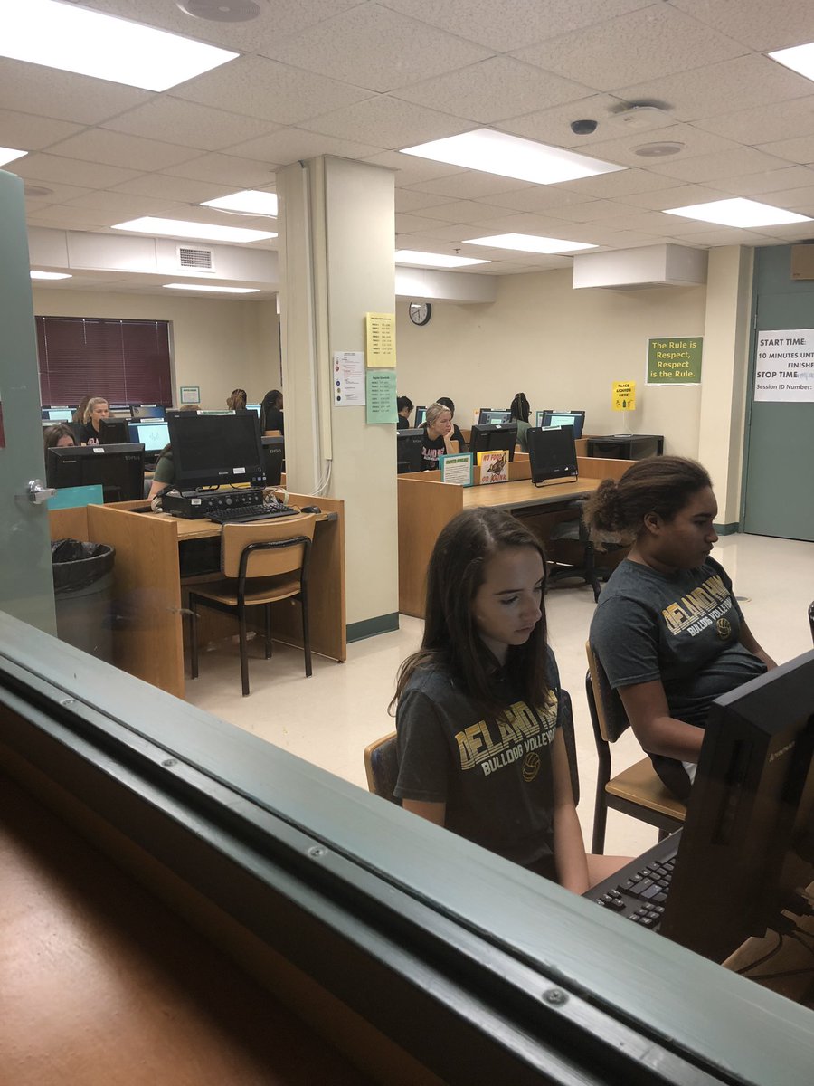 Concussion baseline testing!! Thank you for watching out for our student athletes!!  <a href="/AlexisL_ATC/">Alexis Delbrey LAT, ATC</a> <a href="/DeLandAthletics/">DeLand Athletics</a> @FloridaHospital