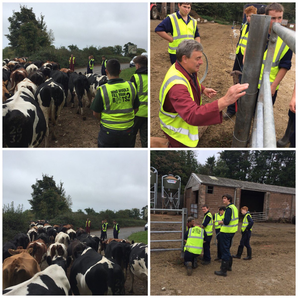 #agriculture #students <a href="/BictonCollege/">Bicton College</a> helping with the road crossing and general tasks today #farmsafety <a href="/yellowwelliesuk/">Farm Safety Foundation</a> #nextgeneration