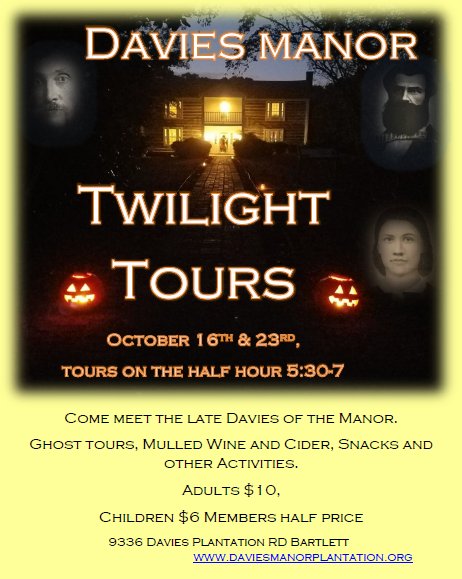 DaviesManor's tweet photo. Our Second Twilight Tour #Halloween https://t.co/jLxXNHfyeN