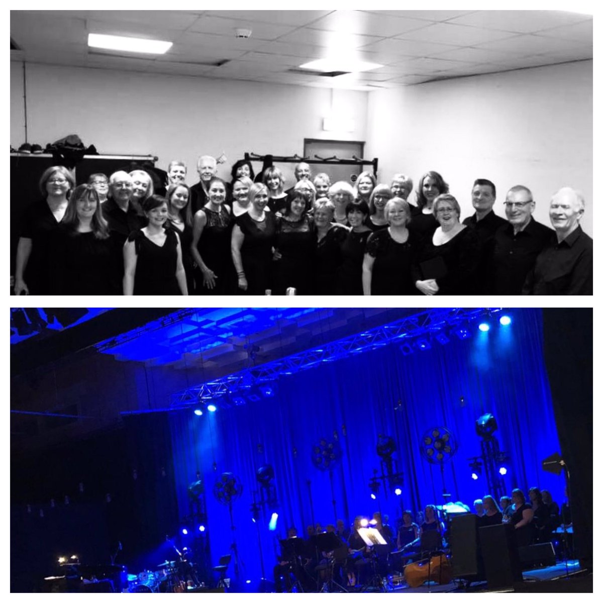 LondonShowChoir's tweet photo. We are LOVING this tour with @russellthevoice which is SOLD OUT tonight in Colchester. 30 members of our amazing choir will be backing 8 songs, plus singing Come What May in our solo spot with his awesome band! #KeepMusicLive #Singing #LSCRussell2018 #TouringSingers https://t.co/LsJAGeav9s